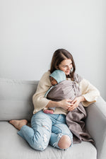 kitsilano ring sling canada | baby carrier for newborns and toddlers | Potter & Pehar linen ring sling